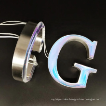 Top Quality Stainless Steel Letter Full Light 3D Letter Decorative Standing Signs